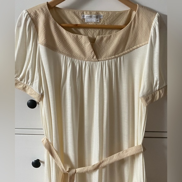 To The Max Ivory And Beige Belted Sundress, S. - Picture 3 of 5